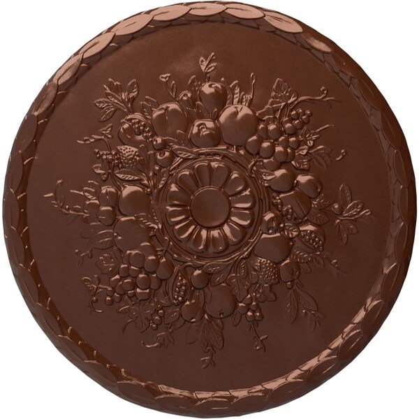 Ekena Millwork Anthony Harvest Ceiling Medallion (Fits Canopies up to 2 1/8"), 22 1/2"OD x 1 1/4"P, Copper Penny CM22ATCPS - main